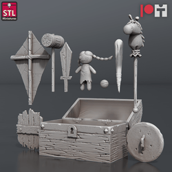 3D Printed STL Miniatures Orphanage Set 28 - 32mm War Gaming D&D (Online Only)