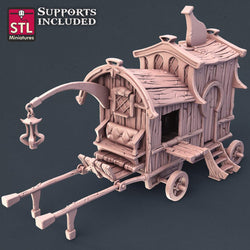 3D Printed STL Miniatures Potion Vendor Set 28mm - 32mm War Gaming D&D (Online Only)