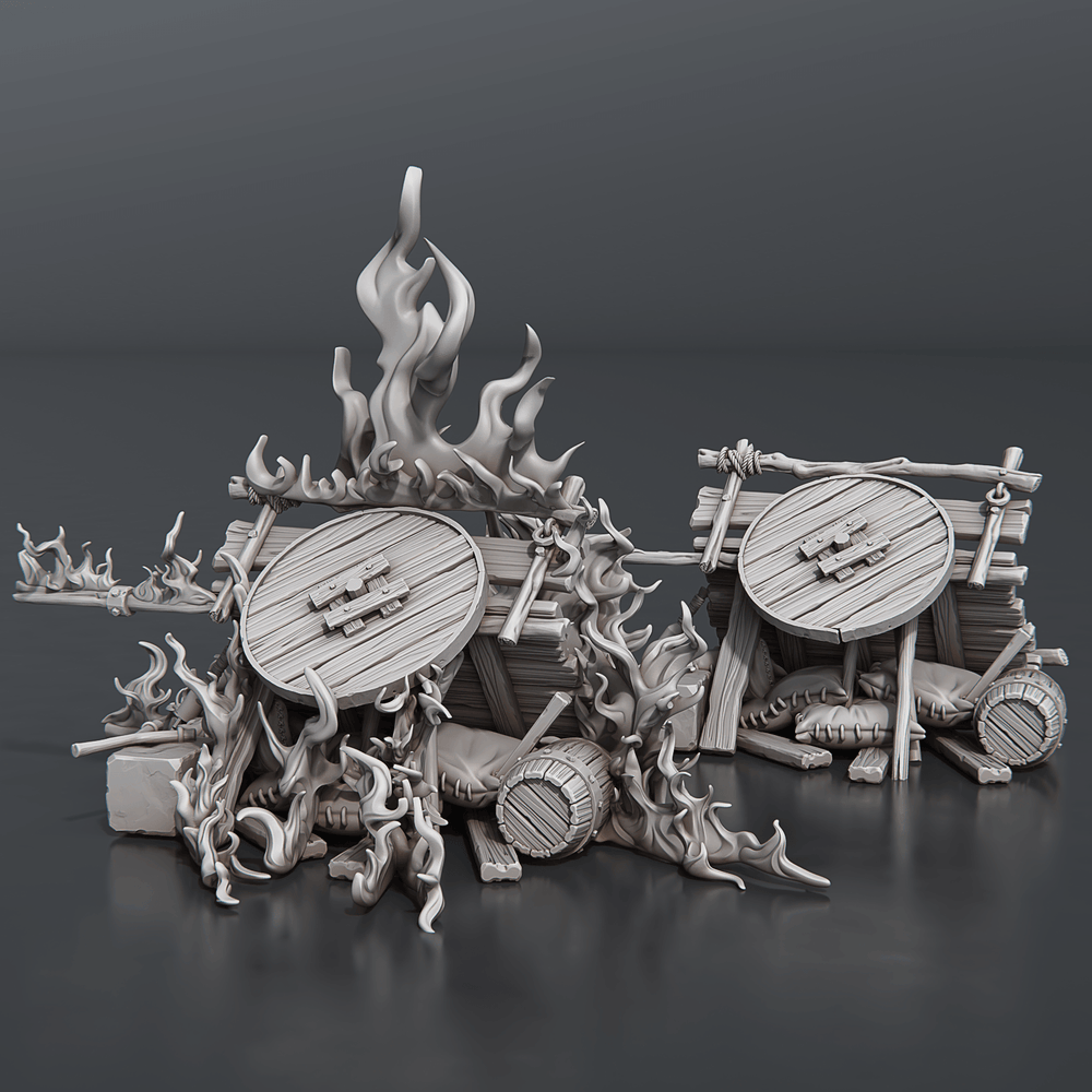 3D Printed STL Miniatures Riot Set 28 - 32mm War Gaming D&D (Online Only)
