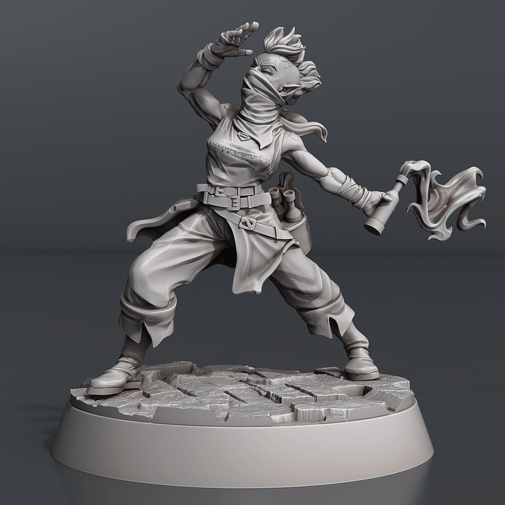 3D Printed STL Miniatures Riot Set 28 - 32mm War Gaming D&D (Online Only)