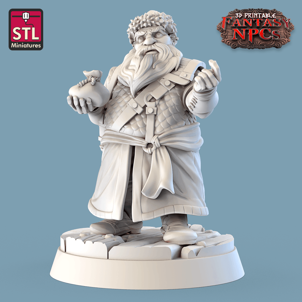 3D Printed STL Miniatures SG4 Individual Characters Set Fantasy NPC 28mm - 32mm War Gaming D&D (Online Only)
