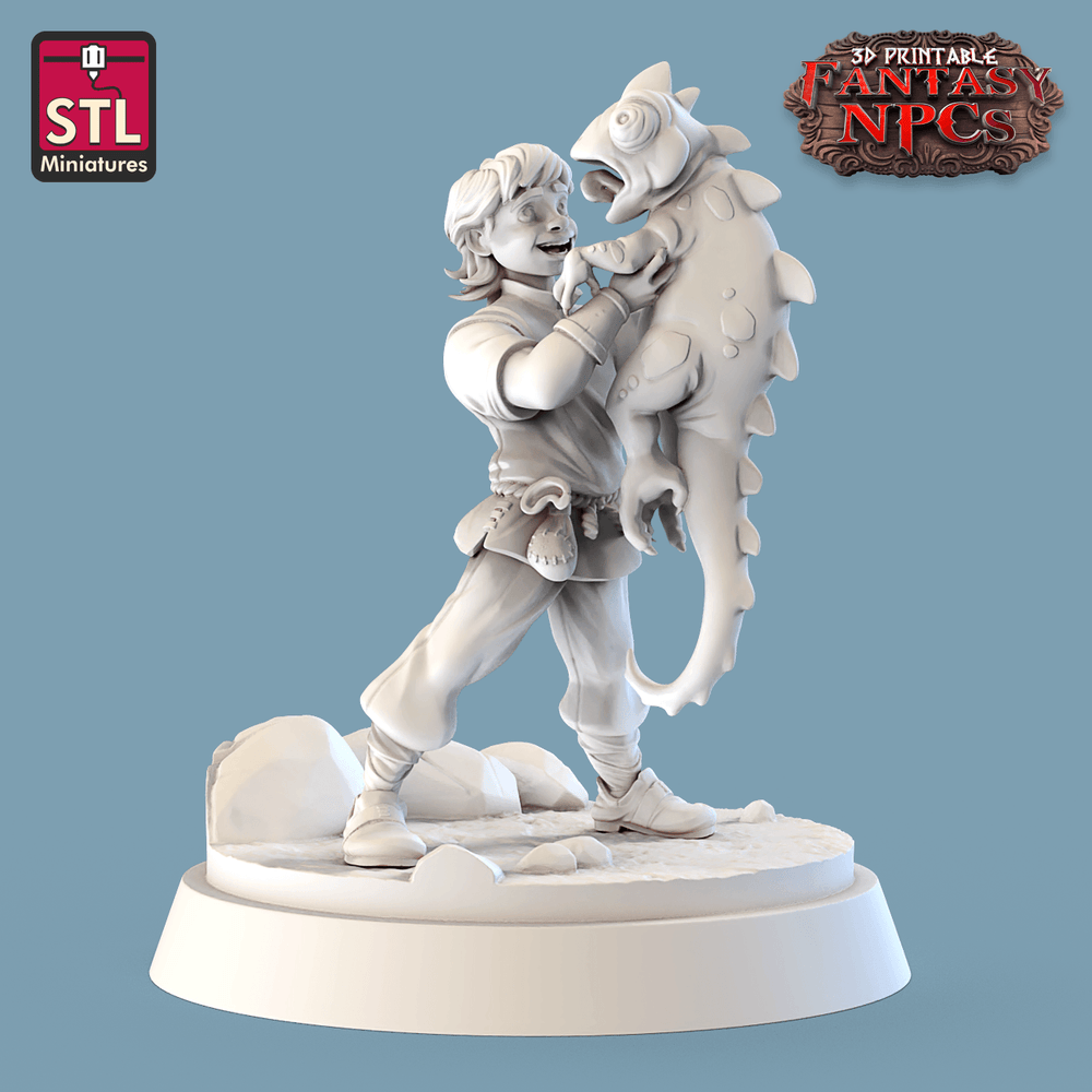 3D Printed STL Miniatures SG4 Individual Characters Set Fantasy NPC 28mm - 32mm War Gaming D&D (Online Only)