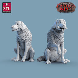 3D Printed STL Miniatures SG4 Individual Characters Set Fantasy NPC 28mm - 32mm War Gaming D&D (Online Only)