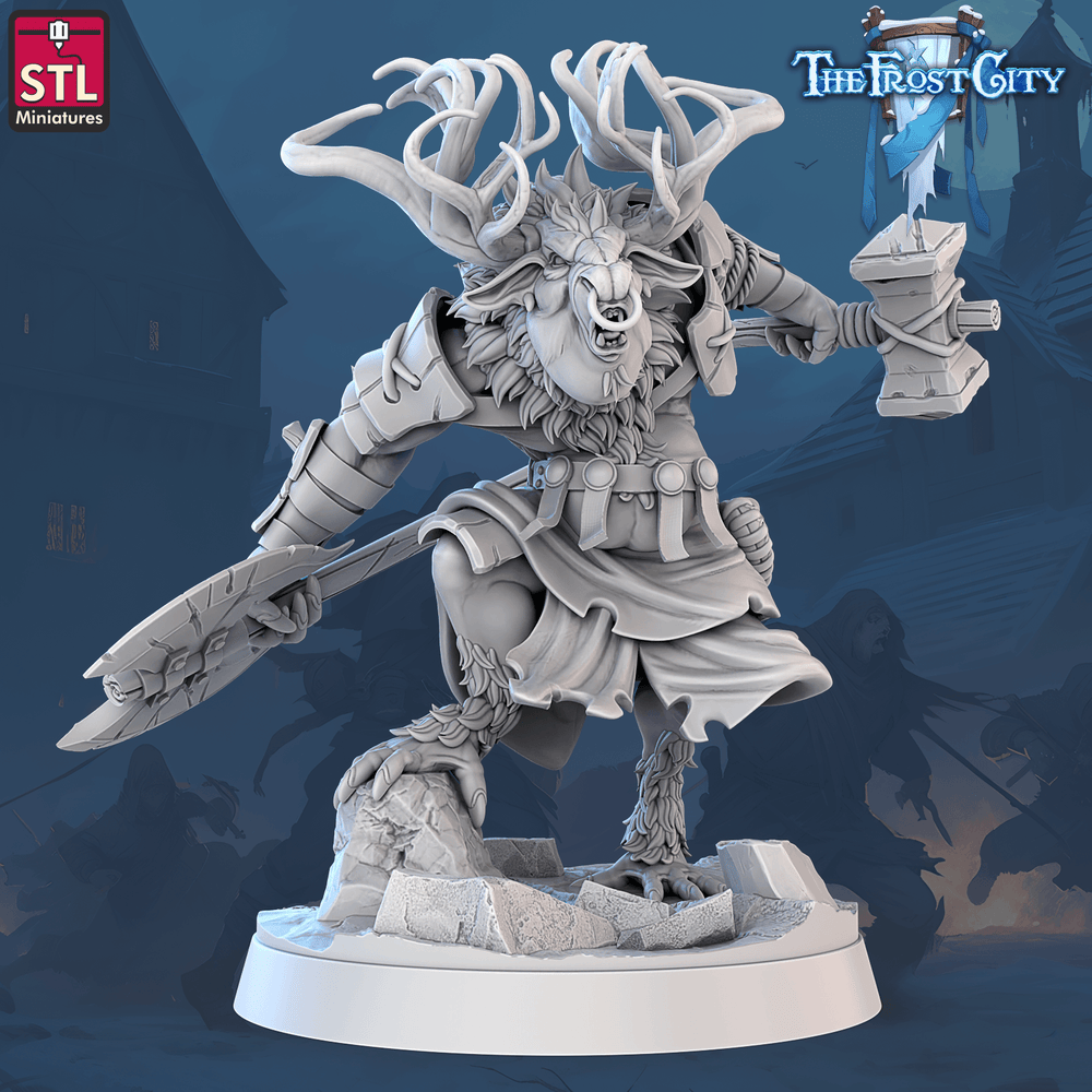 3D Printed STL Miniatures The Frost City Rangifers Set 28 - 32mm War Gaming D&D (Online Only)