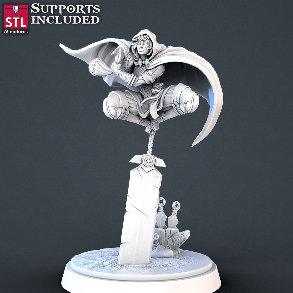 3D Printed STL Miniatures Thief DnD Tribute Set 28mm - 32mm War Gaming D&D (Online Only)