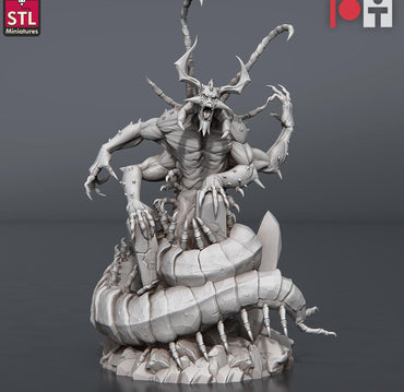 3D Printed STL Miniatures Tiszirain Scalpendra 28 - 32mm War Gaming D&D (Online Only)