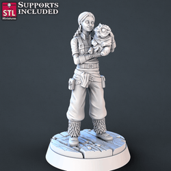 3D Printed STL Miniatures Veterinarian Set | 28 - 32mm War Gaming D&D (Online Only)
