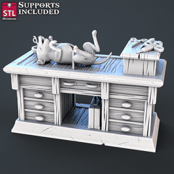 3D Printed STL Miniatures Veterinarian Set | 28 - 32mm War Gaming D&D (Online Only)