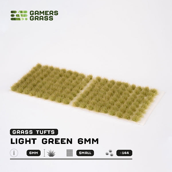 Gamers Grass Tufts: Light Green 6mm- Small (ONLINE ORDER ONLY)