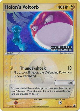 Holon's Voltorb (71/113) (Stamped) [EX: Delta Species] (Online Only)