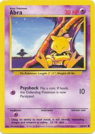 Abra (43/102) [Base Set Unlimited] (Online Only)