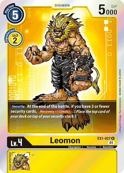 Leomon [EX1-027] [Classic Collection] (ONLINE ORDER ONLY)