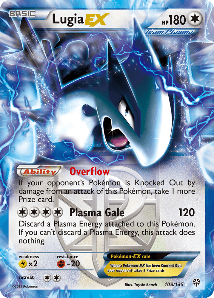 Lugia EX (108/135) [Black & White: Plasma Storm] (Online Only)