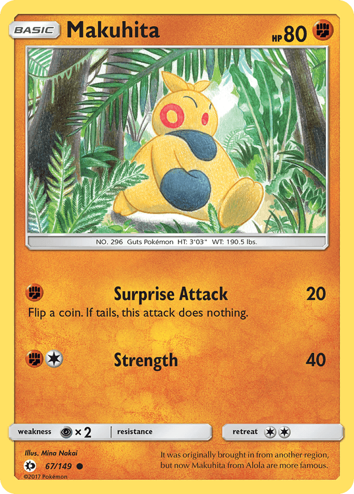 Makuhita (67/149) [Sun & Moon: Base Set] (Online Only)