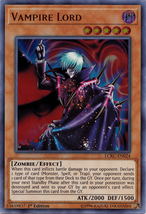 Vampire Lord [LCKC-EN024] Ultra Rare (ONLINE ORDER ONLY)