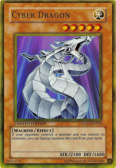 Cyber Dragon [GLD1-EN022] Gold Rare (ONLINE ORDER ONLY)