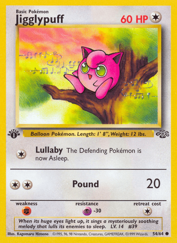 Jigglypuff (54/64) [Jungle 1st Edition] (Online Only)