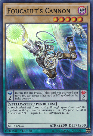 Foucault's Cannon [MP15-EN059] Super Rare (ONLINE ORDER ONLY)
