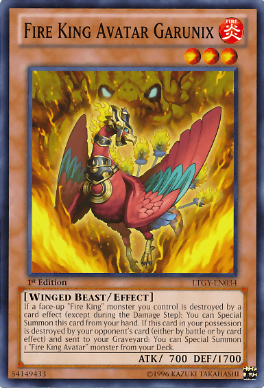 Fire King Avatar Garunix [LTGY-EN034] Common (ONLINE ORDER ONLY)