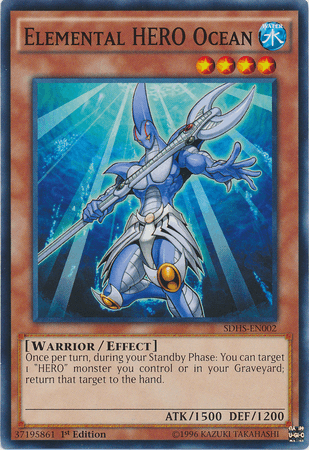 Elemental Hero Ocean [SDHS-EN002] Common (ONLINE ORDER ONLY)