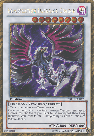 Blackfeather Darkrage Dragon [PGLD-EN017] Gold Secret Rare (ONLINE ORDER ONLY)