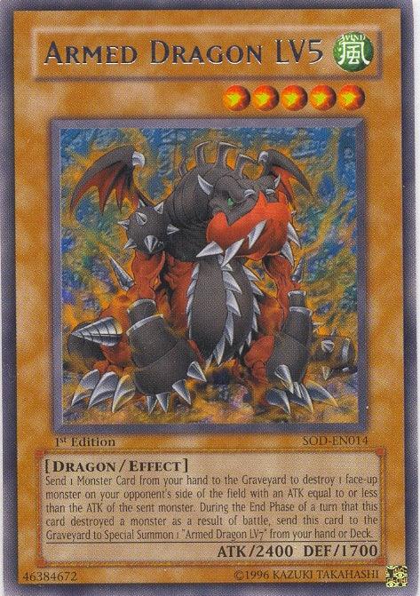 Armed Dragon LV5 [SOD-EN014] Rare (ONLINE ORDER ONLY)