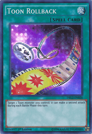 Toon Rollback [DRL2-EN024] Super Rare (ONLINE ORDER ONLY)