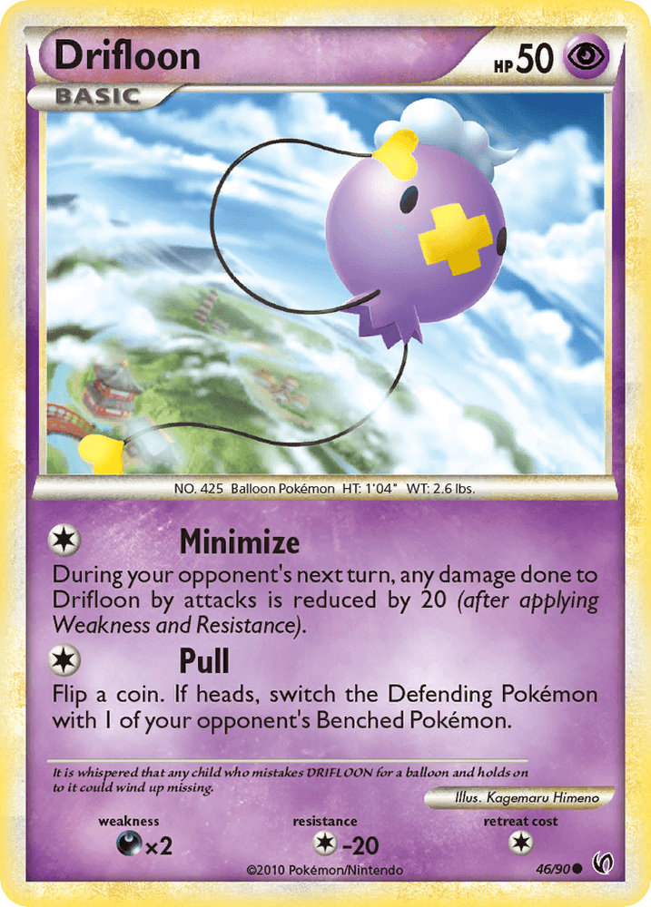 Drifloon (46/90) [HeartGold & SoulSilver: Undaunted] (Online Only)