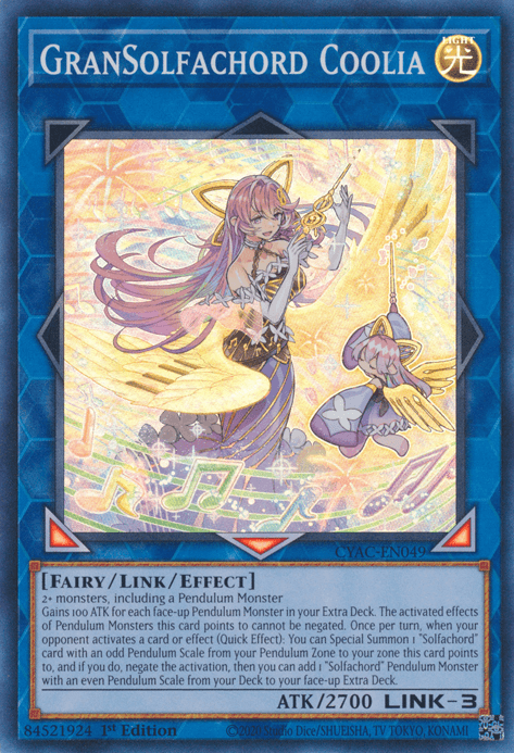 GranSolfachord Coolia [CYAC-EN049] Super Rare (ONLINE ORDER ONLY)