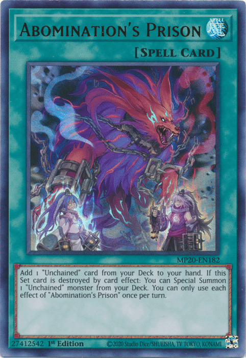 Abomination's Prison [MP20-EN182] Ultra Rare (ONLINE ORDER ONLY)