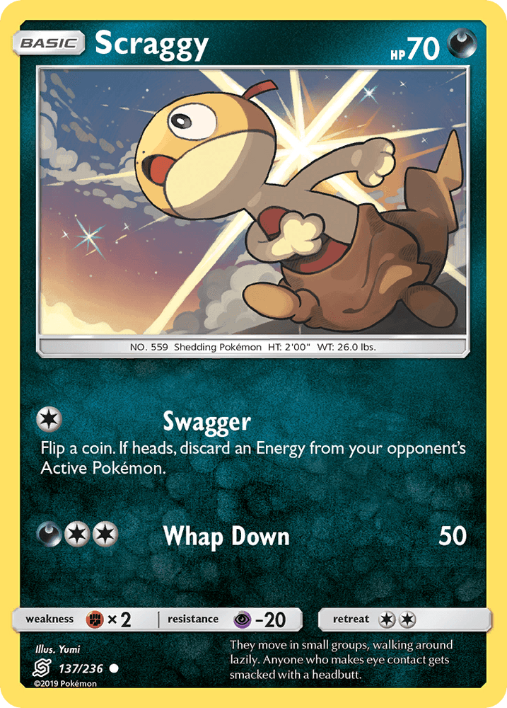 Scraggy (137/236) [Sun & Moon: Unified Minds] (Online Only)