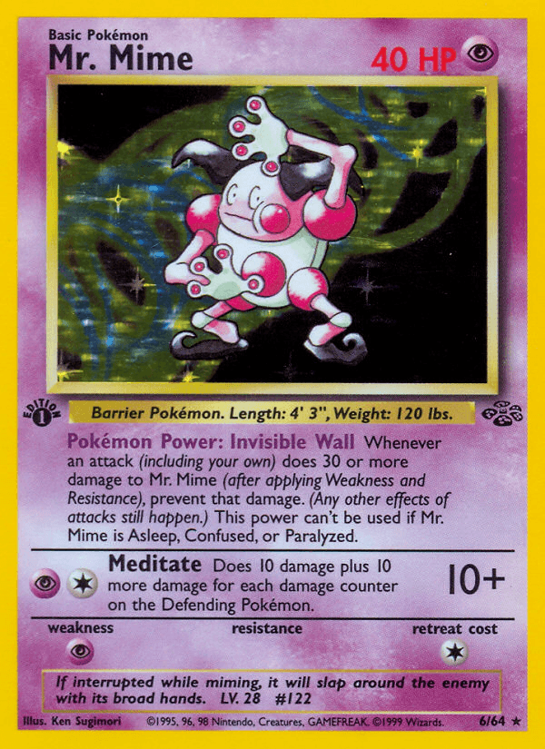 Mr. Mime (6/64) [Jungle 1st Edition] (Online Only)