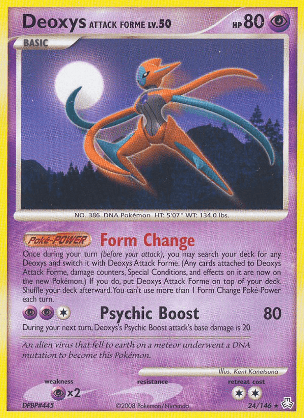 Deoxys Attack Forme (24/146) [Diamond & Pearl: Legends Awakened] (Online Only)