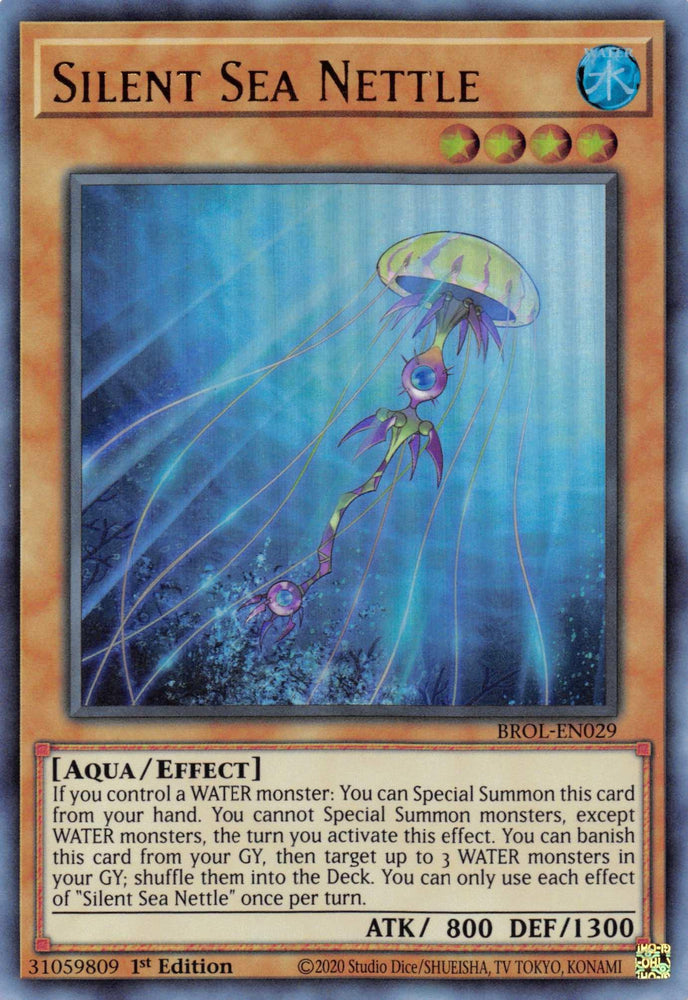 Silent Sea Nettle [BROL-EN029] Ultra Rare (ONLINE ORDER ONLY)