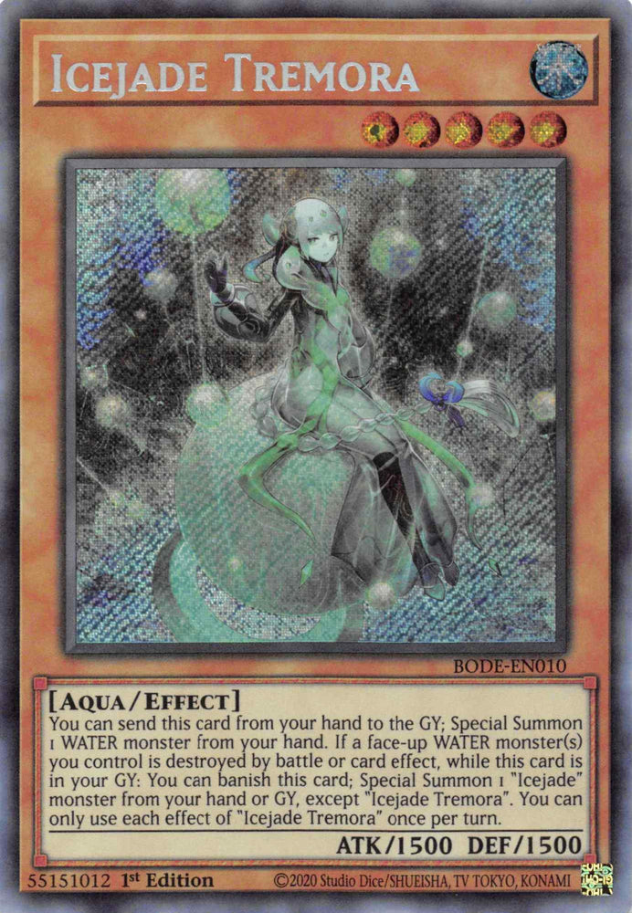 Icejade Tremora [BODE-EN010] Secret Rare (ONLINE ORDER ONLY)