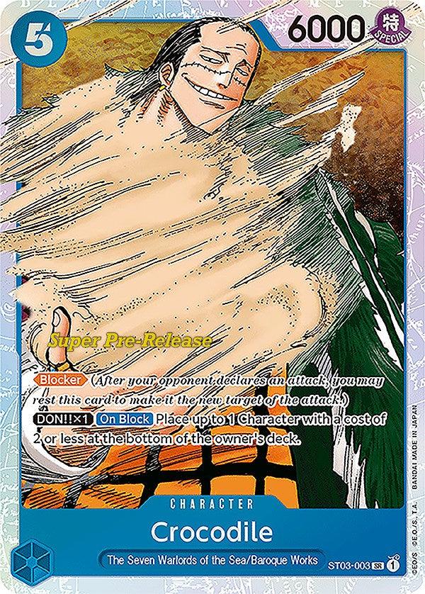 Crocodile (003) [Super Pre-Release Starter Deck: The Seven Warlords of the Sea] (ONLINE ORDER ONLY)