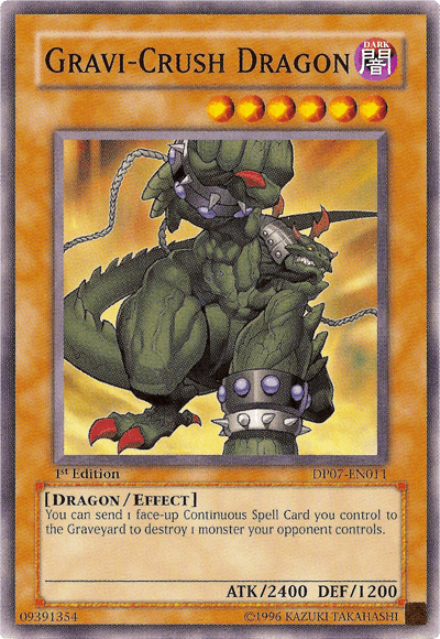 Gravi-Crush Dragon [DP07-EN011] Common (ONLINE ORDER ONLY)