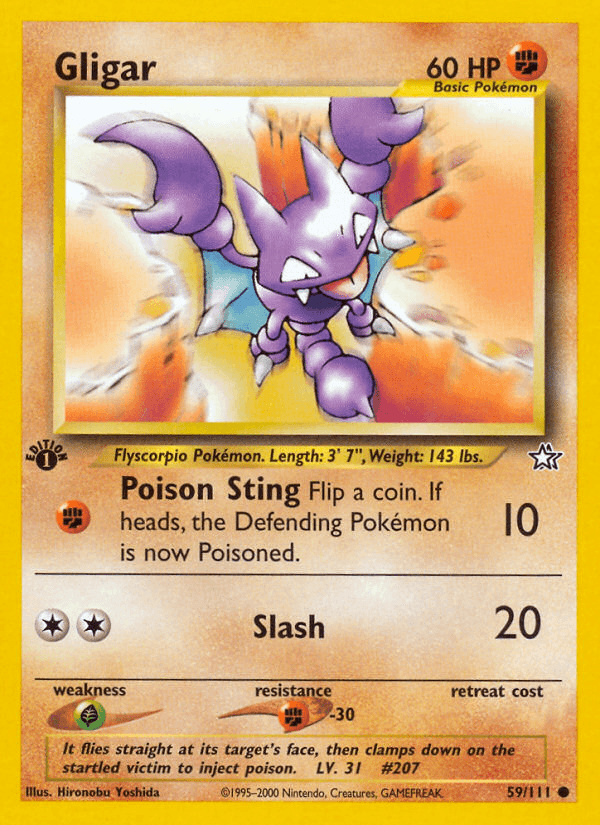 Gligar (59/111) [Neo Genesis 1st Edition] (Online Only)