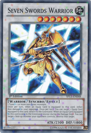Seven Swords Warrior [SP13-EN048] Starfoil Rare (ONLINE ORDER ONLY)