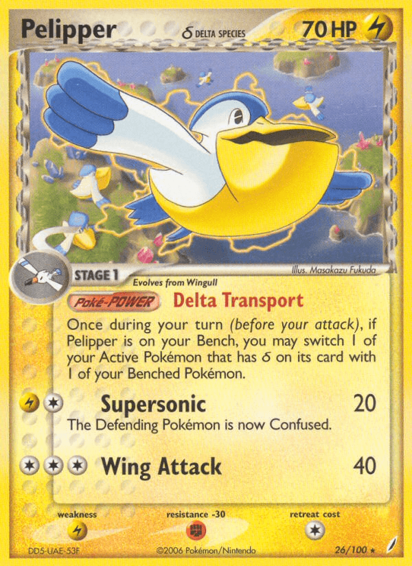 Pelipper(26/100) (Delta Species) [EX: Crystal Guardians] (Online Only)