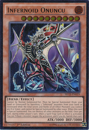 Infernoid Onuncu [SECE-EN019] Ultimate Rare (ONLINE ORDER ONLY)