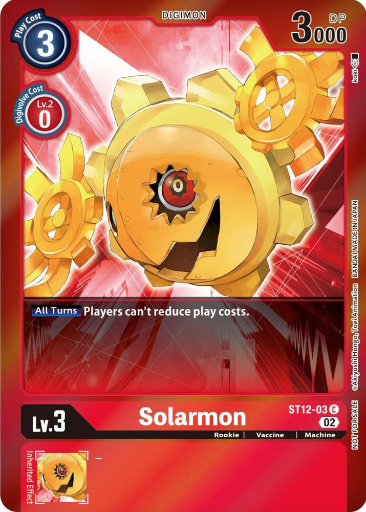 Solarmon [ST12-03] (Event Pack 4) [Starter Deck: Jesmon Promos] (ONLINE ORDER ONLY)