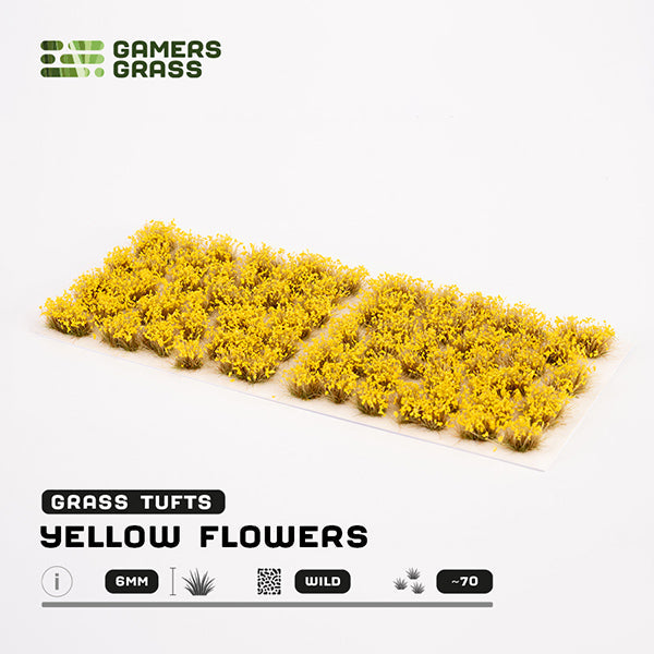 Gamers Grass Tufts: Yellow Flowers- Wild (ONLINE ORDER ONLY)