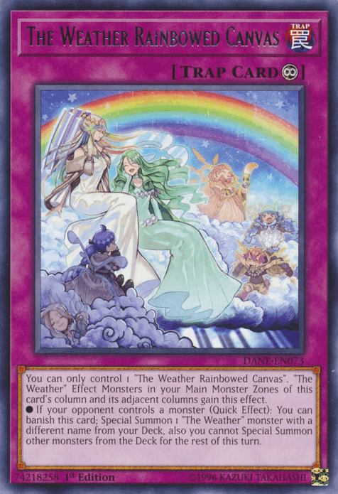 The Weather Rainbowed Canvas [DANE-EN073] Rare (ONLINE ORDER ONLY)
