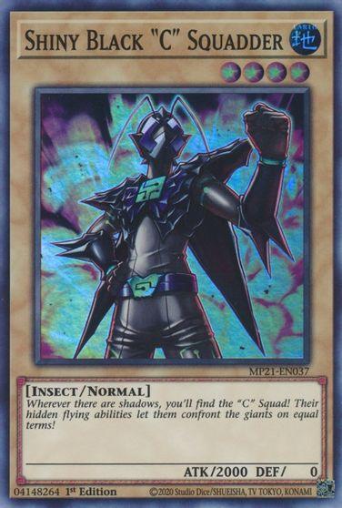 Shiny Black C Squadder [MP21-EN037] Super Rare (ONLINE ORDER ONLY)
