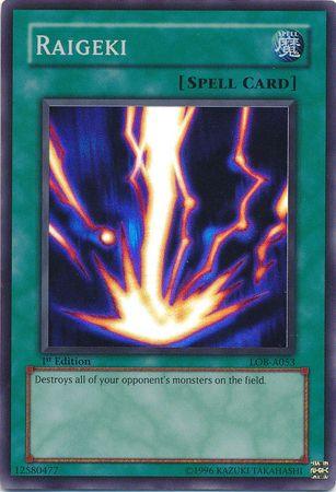 Raigeki [LOB-A053] Super Rare (ONLINE ORDER ONLY)