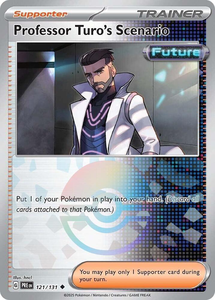 Professor Turo's Scenario (121/131) (Poke Ball Pattern) [Scarlet & Violet: Prismatic Evolutions] (Online Only)