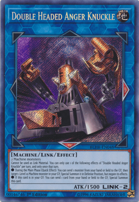 Double Headed Anger Knuckle [BLHR-EN048] Secret Rare (ONLINE ORDER ONLY)