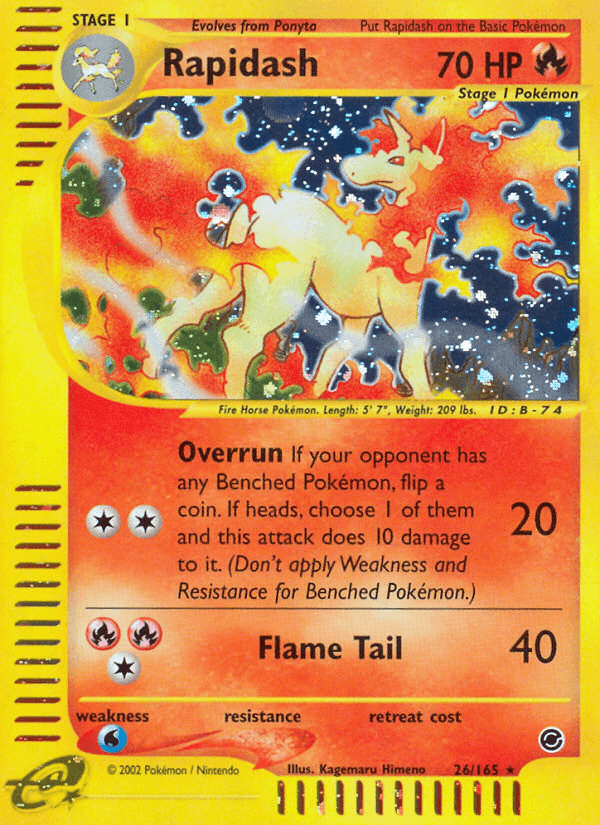 Rapidash (26/165) [Expedition: Base Set] (Online Only)