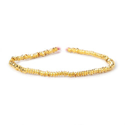 3mm 22kt Gold Plated Copper Plain Bead Cap 8 inch 380 pieces (ONLINE ORDER ONLY)
